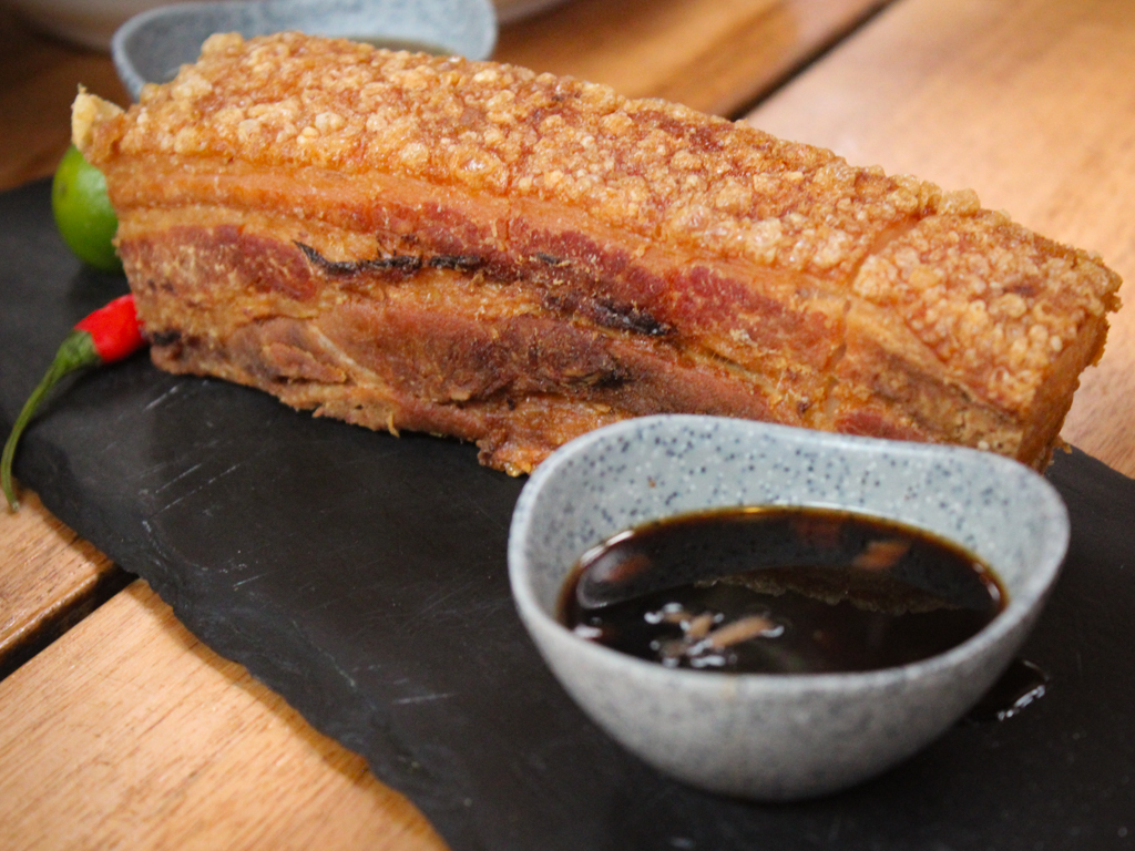 Lechon kawali. Photo: Angeline Ang/HungryGoWhere esquinita by konyo cuppage terrace