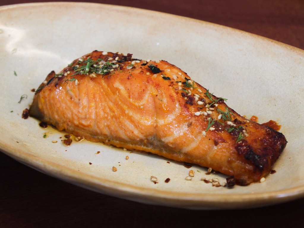 Craving some salmon? Photo: Angeline Ang/HungryGoWhere shared table bishan ang mo kio park