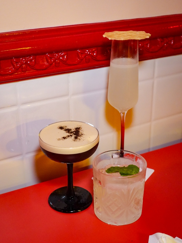 Clockwise from left: Butter Em, Kiap Kiap’s take on the espresso martini, kaya daiquiri, and Wasabi Silk. Photo: Sarah Chua/HungryGoWhere Kiap Kiap Chicken Club & Bar