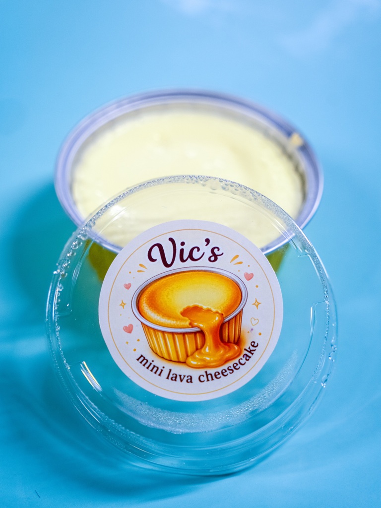 Vic’s Mini Lava Cheesecake original flavour. Photo: Ewan Lim/HungryGoWhere Vic’s Mini Lava Cheesecake