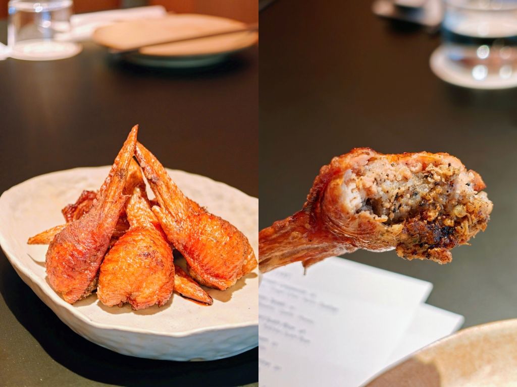 Grilled chicken wings with black truffle mochi rice. Photos: Zawani Abdul Ghani/HungryGoWhere Ao restaurant Claymore Road