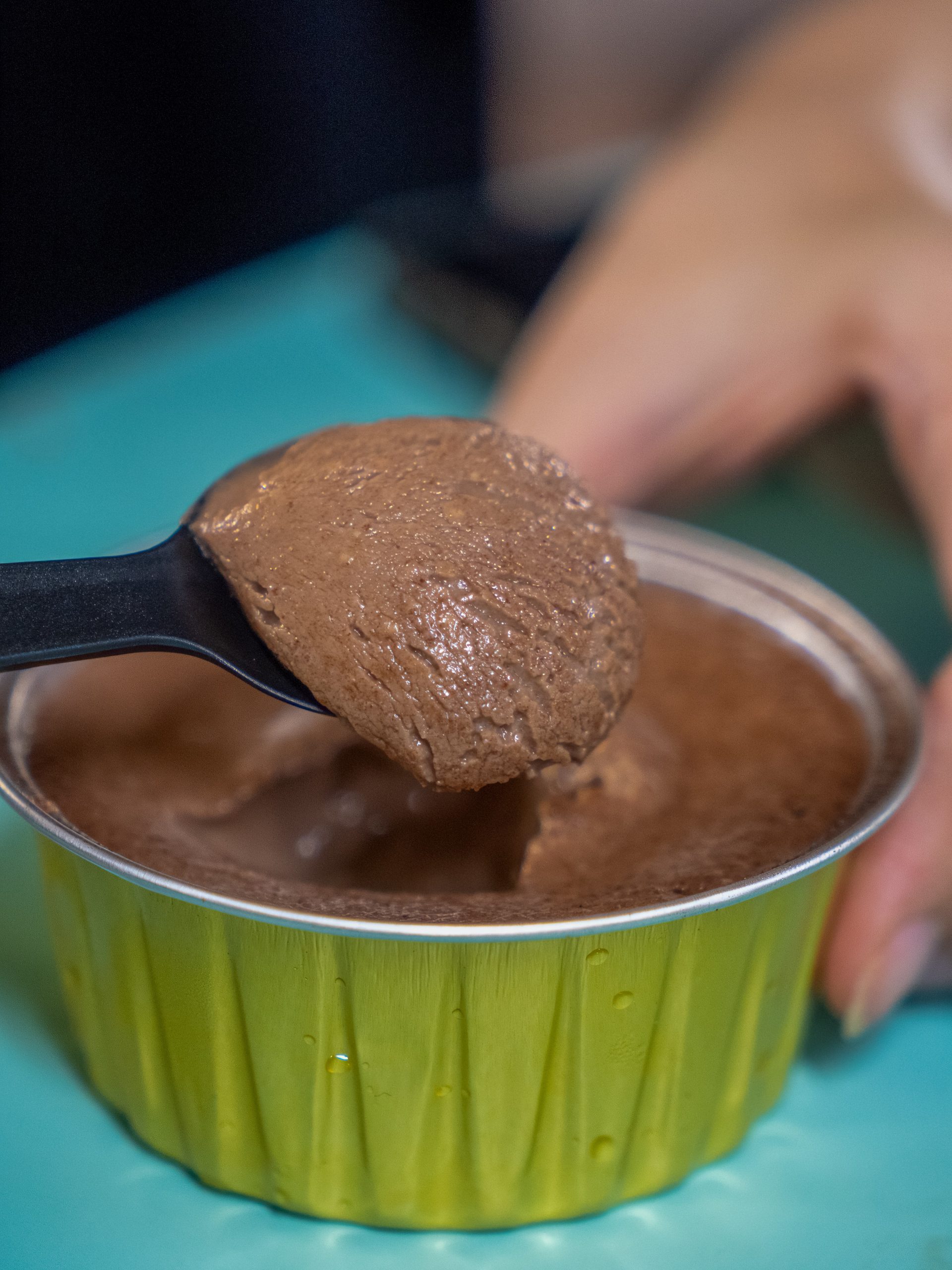 Vic’s Mini Lava Cheesecake chocolate flavour. Photo: Ewan Lim/HungryGoWhere Vic’s Mini Lava Cheesecake