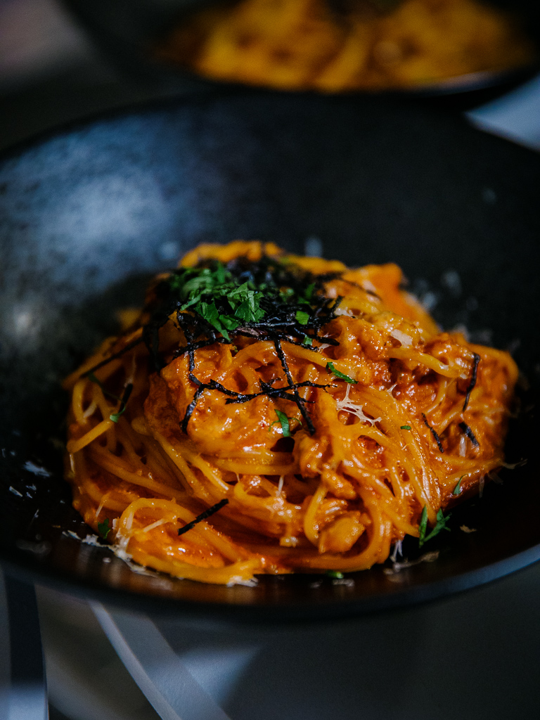 Caption: Tomato cream crab pasta. Photo: Ravin Thiruchelvam/HungryGoWhere pastamo