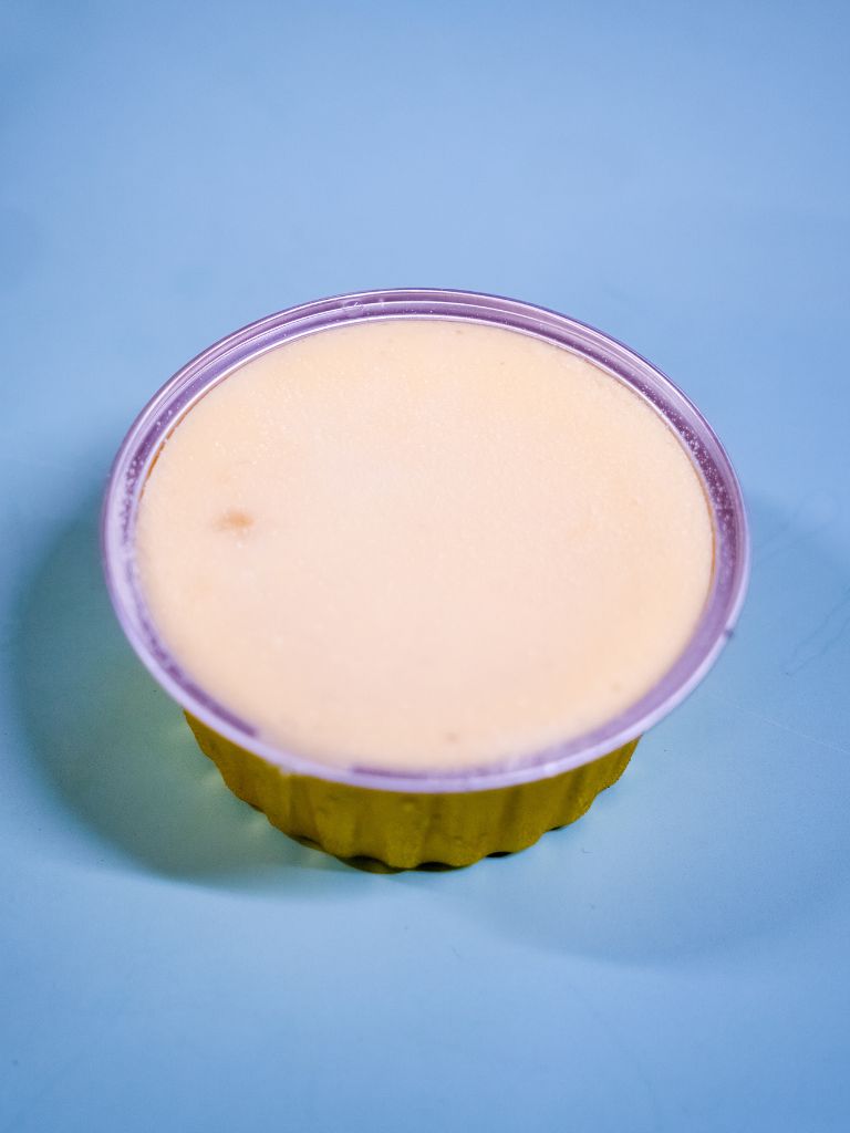 Vic’s Mini Lava Cheesecake durian flavour. Photo: Ewan Lim/HungryGoWhere Vic’s Mini Lava Cheesecake