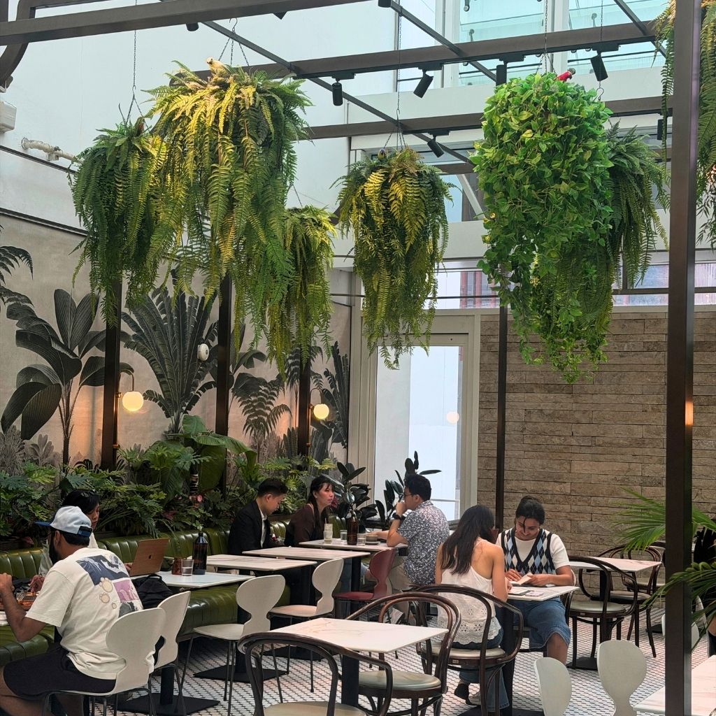 Greenhouse-like interior! Photo: Jasmine Ng/HungryGoWhere dough coffee capitol singapore