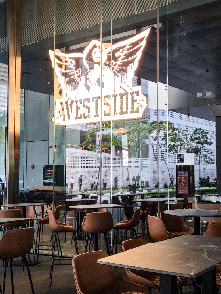 You can’t miss this prominent sign on the first floor of Asia Square. Photo: Sarah Chua/HungryGoWhere 11 westside singapore