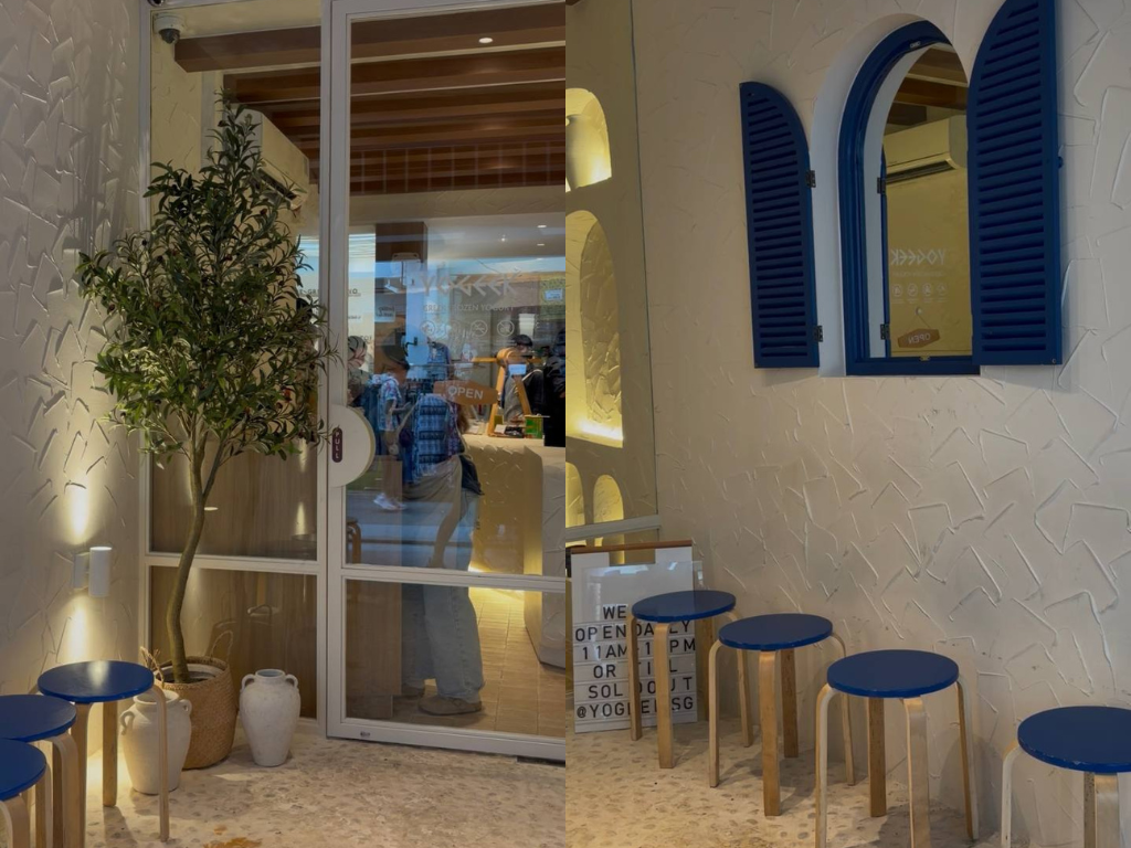 A Santorini-Bali-inspired space. Photo: Shannon Ong/HungryGoWhere yogeek haji lane