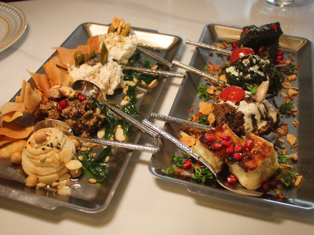 Shirazi's selection of mezze. From left: Cold and hot mezze platters. Photo: Angeline Ang/HungryGoWhere shirazi dempsey hill