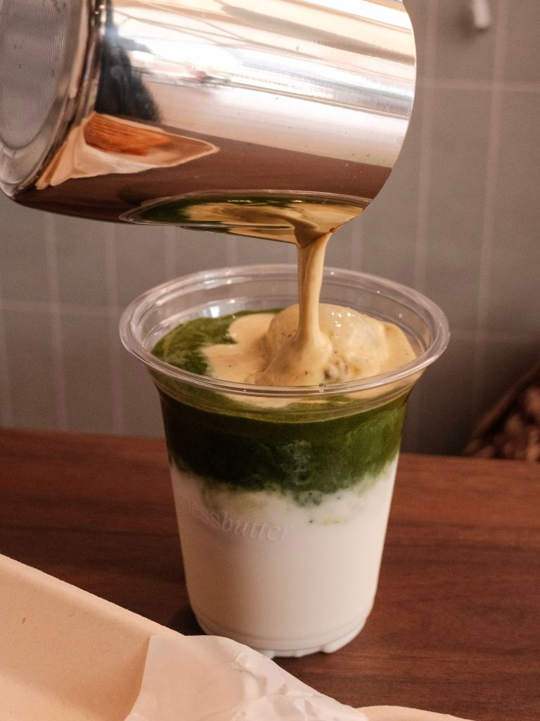This drink is inspired by Borderlessbutter’s whipped yuzu pistachio butter. Photo: LeAnn Lee/HungryGoWhere Borderlessbutter