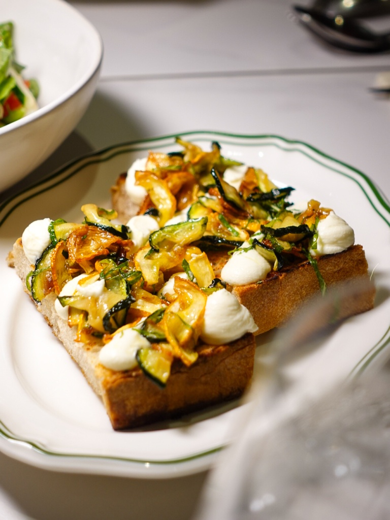 Zucchini bruschetta. Photo: Sarah Chua/HungryGoWhere Osteria Da Su Telok Ayer