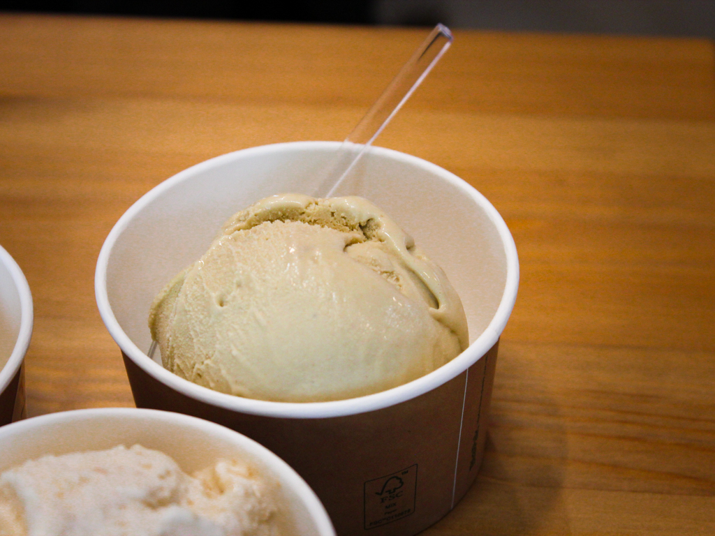 Pistachio ice cream. Photo: Angeline Ang/HungryGoWhere tandem co siglap