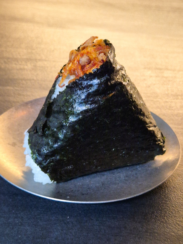 This tasted a bit like an onigiri we might have had at a local 7-Eleven. We’d stick to the regular Japanese-inspired ones, unless you really love your spice or sambal! Photo: Sarah Chua/HungryGoWhere Tokyo Onigiri Singapore