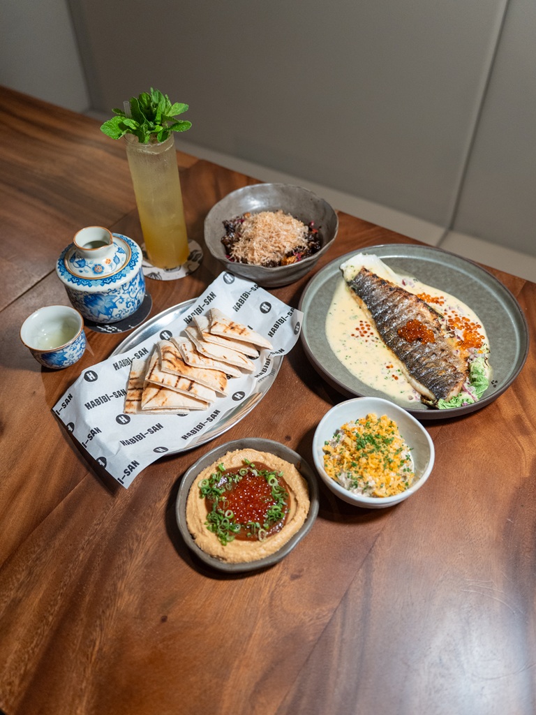 Habibi-san’s variety of food and cocktails. Photo: Ewan Lim/HungryGoWhere Grab dine out Jalan Basar