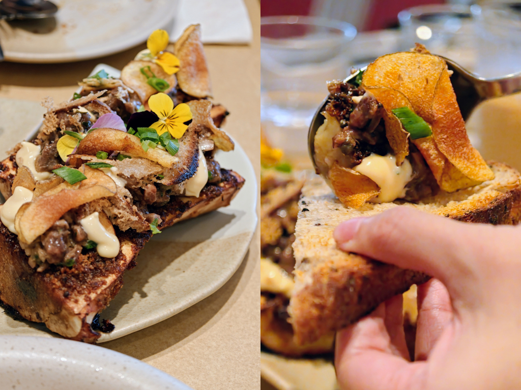 Beef tartare on bone marrow (The MMBH Way). Photos: Zawani Abdul Ghani/HungryGoWhere marymount bakehouse upper thomson