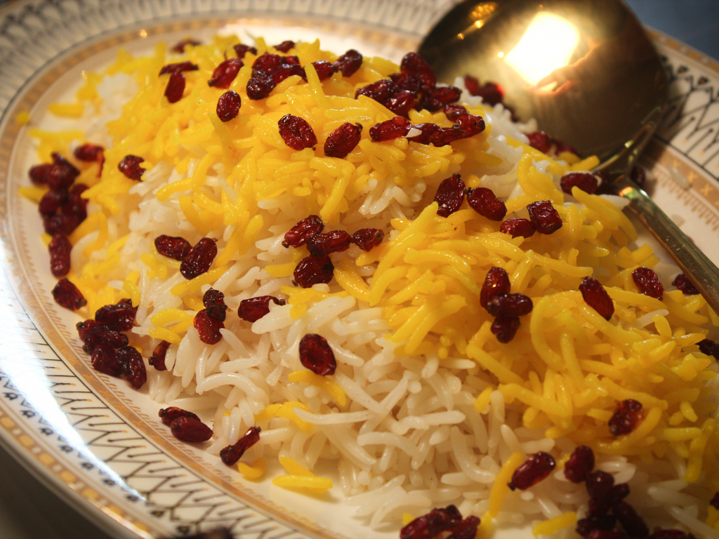 Zereshk polo. Photo: Angeline Ang/HungryGoWhere shirazi dempsey hill