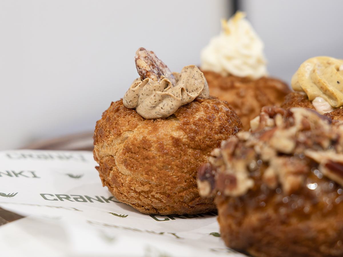 Masala chai choux au craquelin. Photo: Koh Mui Fong/HungryGoWhere Cranki Patisserie