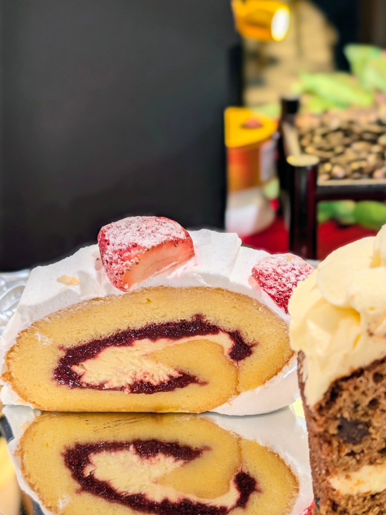 Madame K’s strawberry rouland. Photo: Zawani Abdul Ghani/HungryGoWhere food opera ion orchard