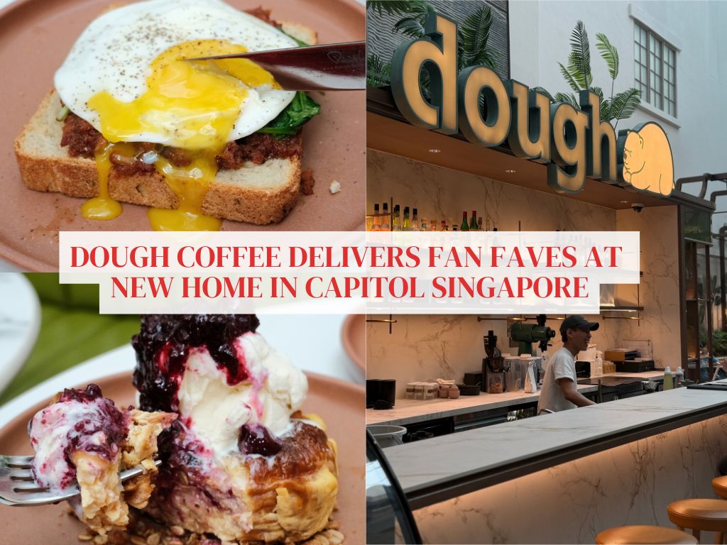 Dough Coffee reopens at Capitol Singapore with old classics in a new greenhouse-style space