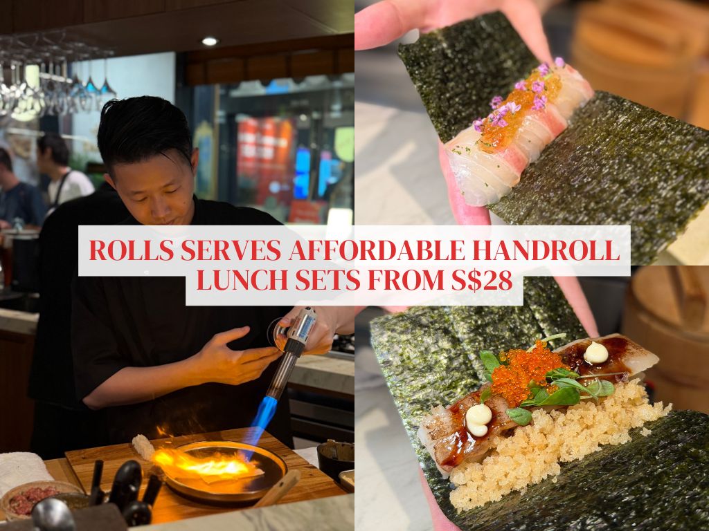 Rolls: This CBD handroll izakaya has premium lunch sets from just S$28